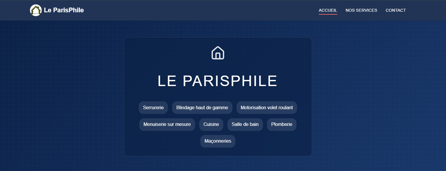 Site vitrine artisan peintre